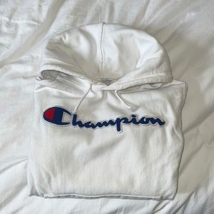White champion hoodie